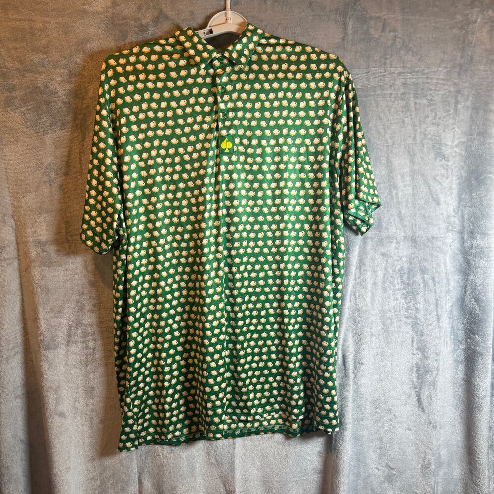 Pins & Aces 2022 Augusta Pimento Cheese Golf Polo Mens 3XL Masters Green